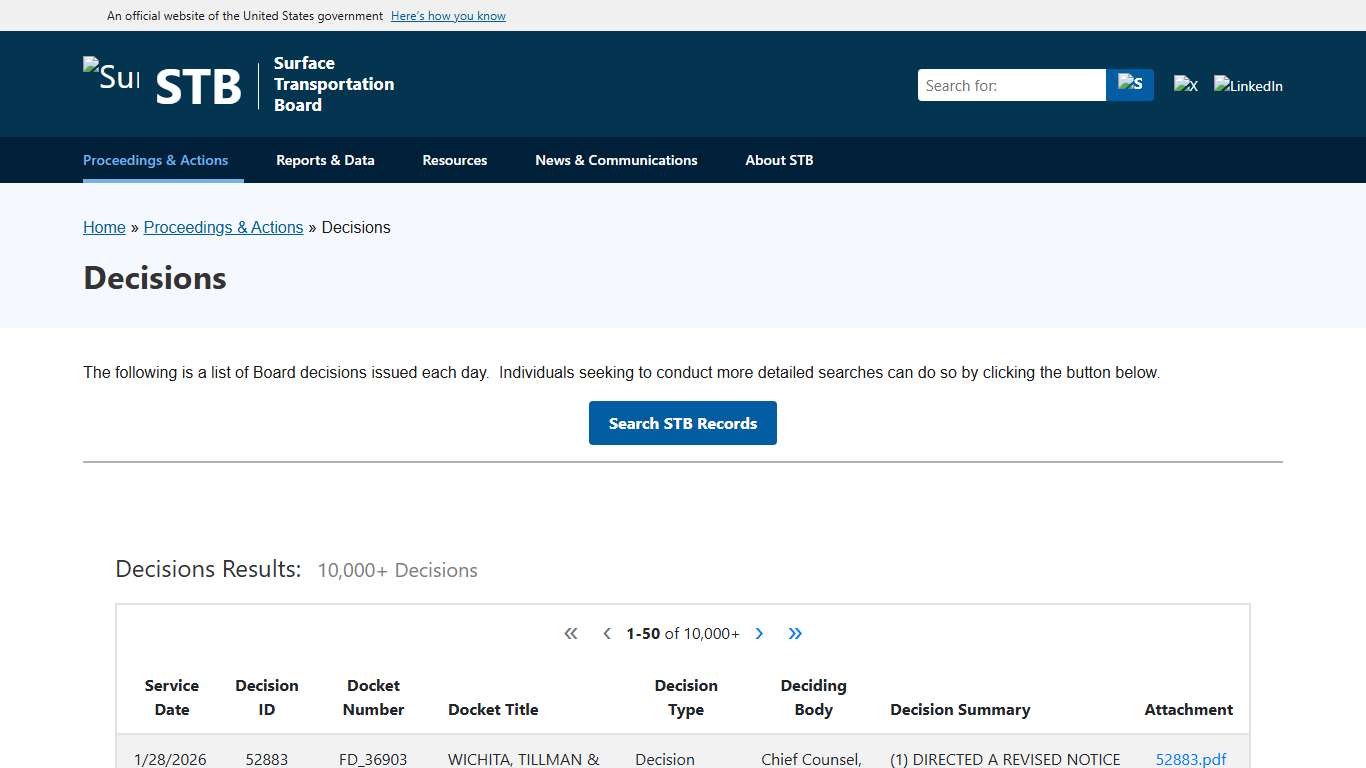 Surface Transportation Board